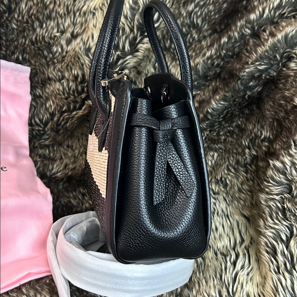 NWT 🎉HP🎉 Kate Spade Mini Woven Crossbody Satchel - Picture 5 of 10